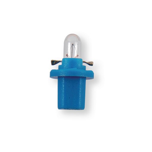 Boîte de 10 lampes témoins plastiques bleue 12 V 1,2 W culot B8,5d